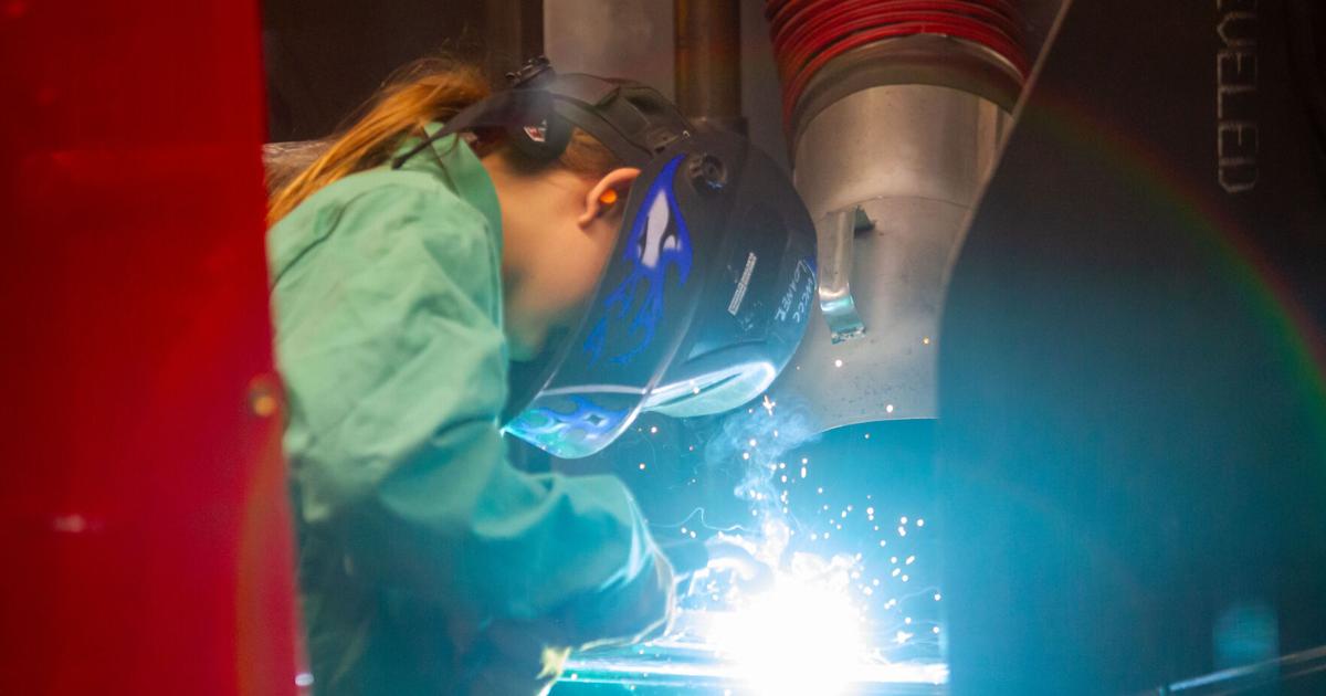 Breaking norms, women fusing metal
