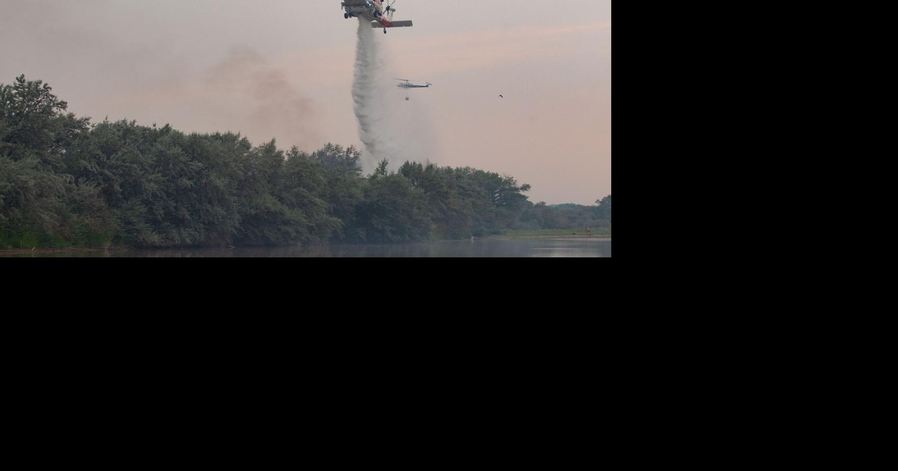 Island fire near Dos Rios Park mostly contained