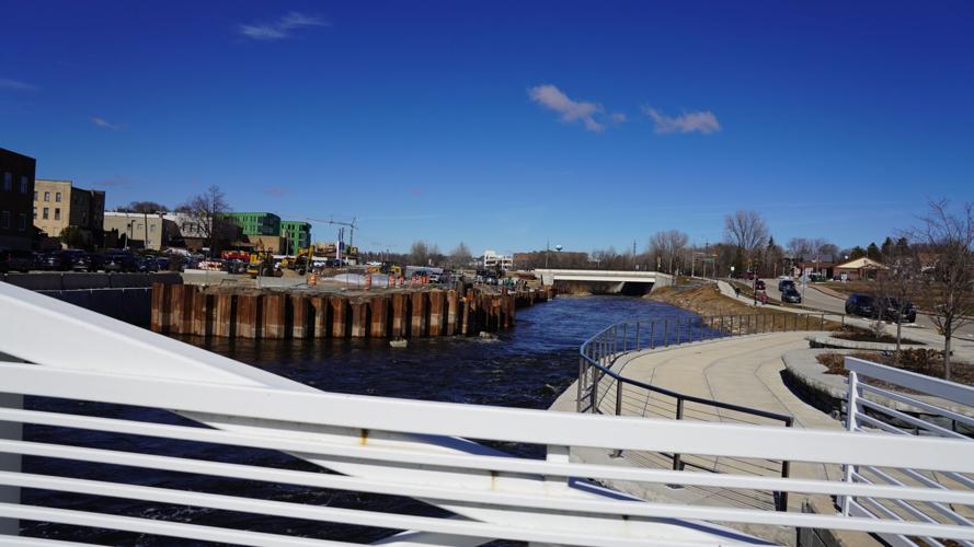 Downtown West Bend's Riverwalk construction continues