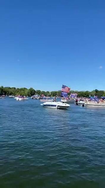 President Donald Trump Boat Parade On Okauchee Lake Local News Gmtoday Com