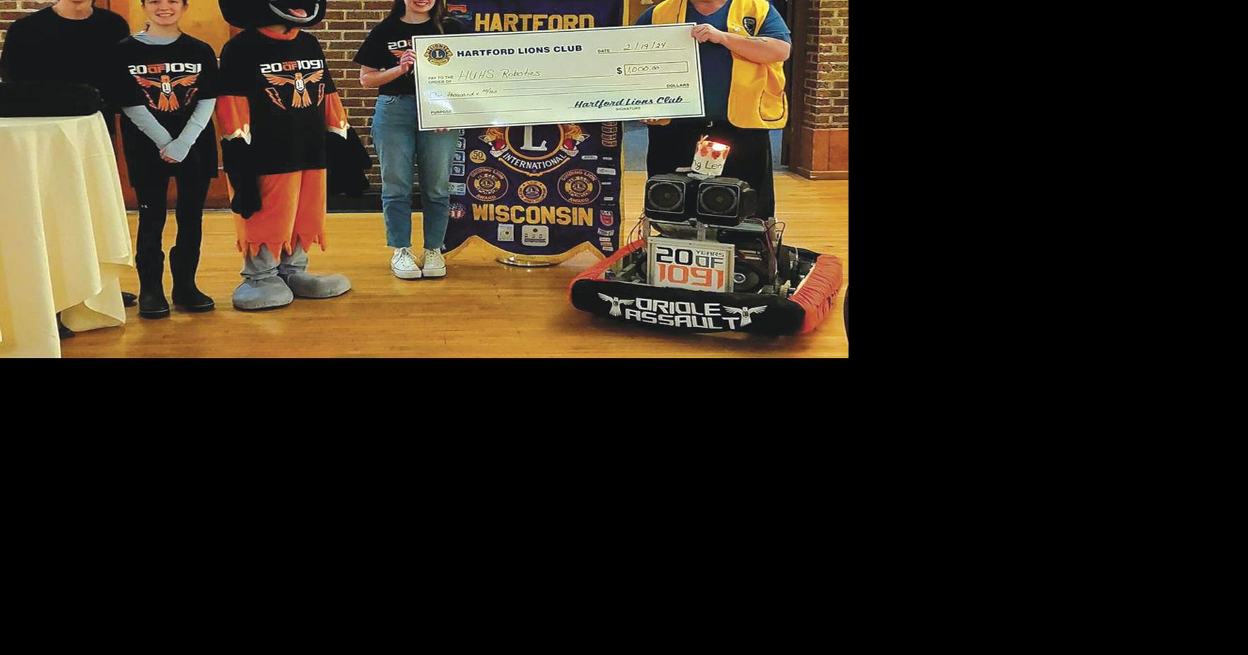HUHS Robotics Team gets donation from local Lions Club and Bank Five ...