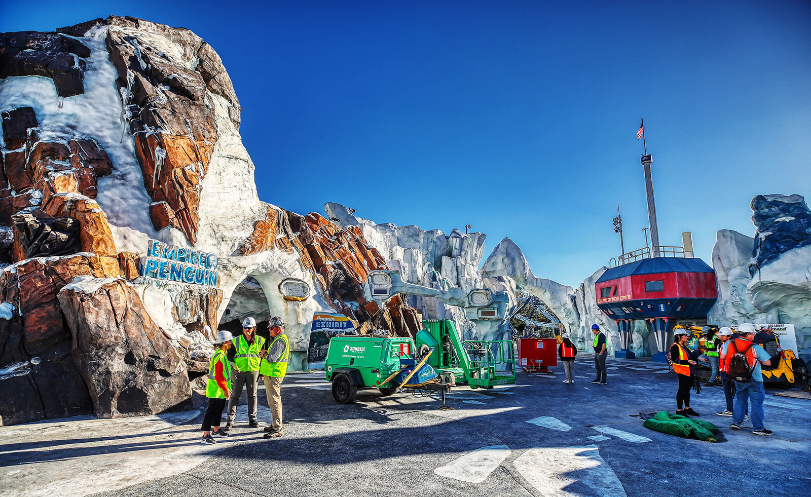 SeaWorld Orlando s Penguin Trek coaster on track for spring