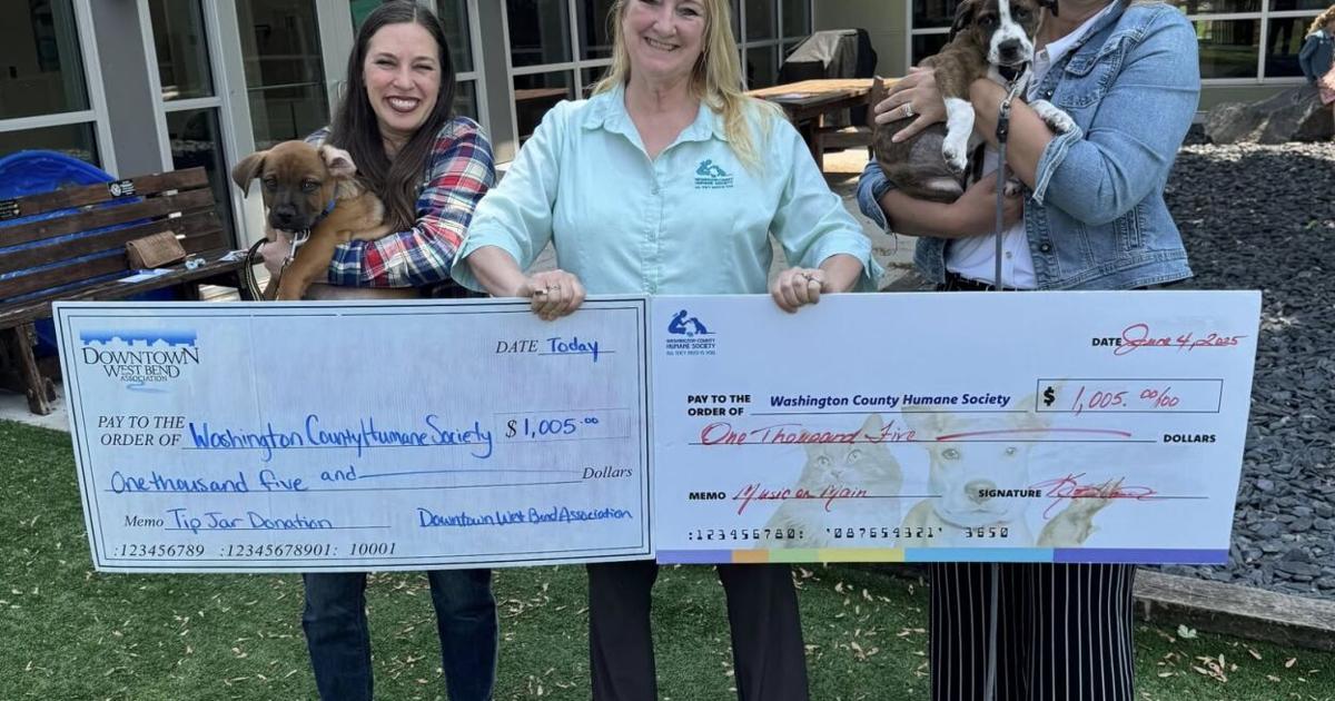 DWBA, Hanson & Co. donate over $2,000 to humane society