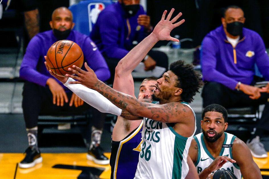 Brown nets 40, Celtics beat Lakers 121-113 for 5th ...