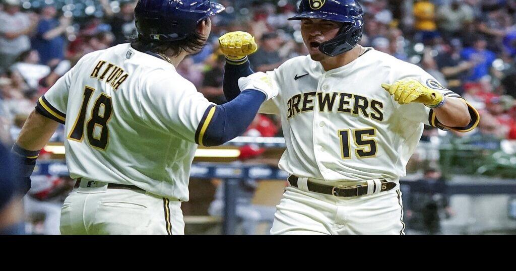 Burnes Brewers Blank Cards 2 0 Move Alone Atop Nl Central Milwaukee Brewers Gmtoday Com