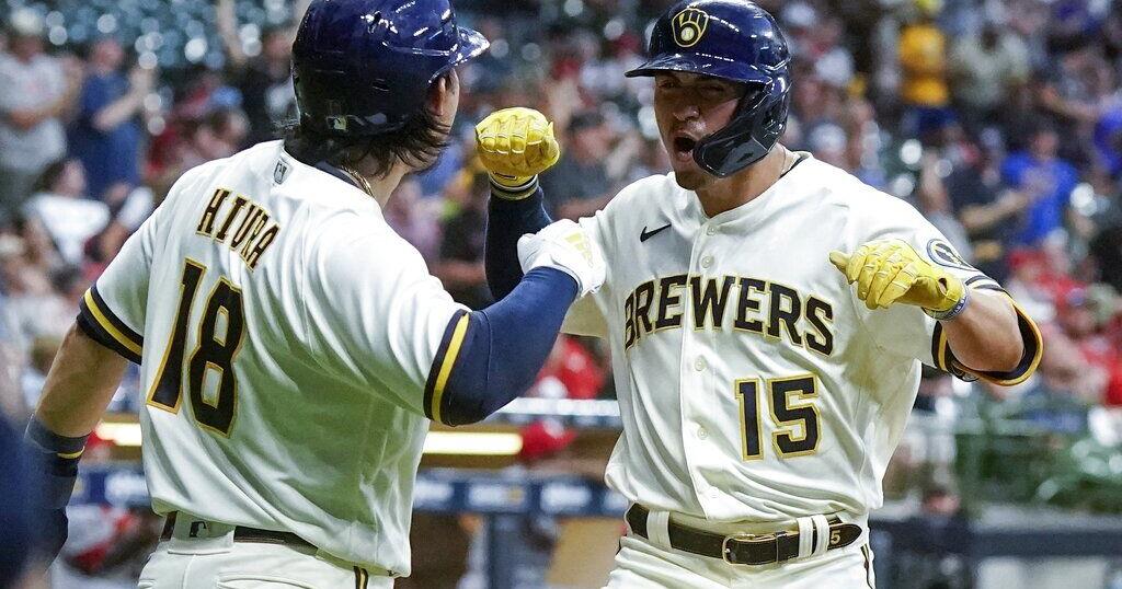 Burnes Brewers Blank Cards 2 0 Move Alone Atop Nl Central Milwaukee Brewers Gmtoday Com Burnes Brewers Blank Cards 2 0 Move Alone Atop Nl Central Milwaukee Brewers Gmtoday Com