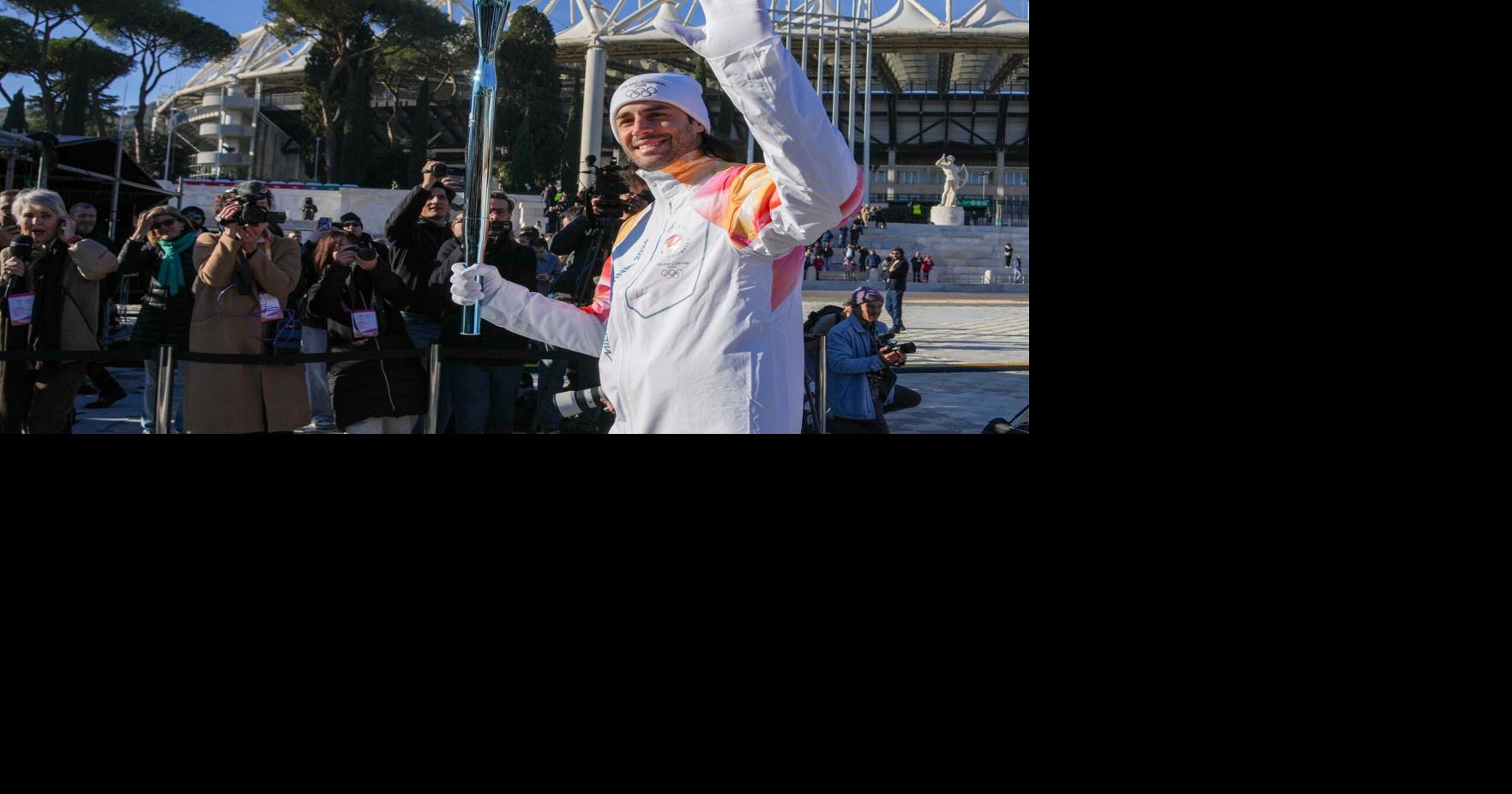 Italy Olympics Milan Cortina Flame