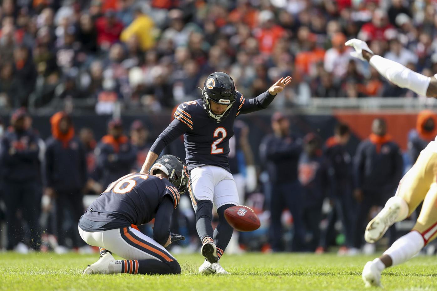 Cairo Santos no longer is surprised by shoddy grass at Soldier Field. The Chicago  Bears kicker has simply learned to adapt., Illinois