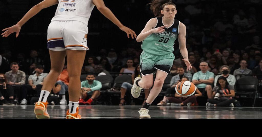 Steward has 28 points, 14 rebounds as Liberty beat short-handed Mercury ...