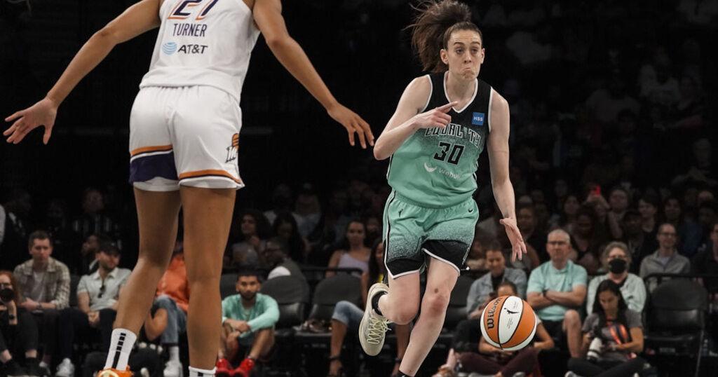Steward has 28 points, 14 rebounds as Liberty beat short-handed Mercury ...