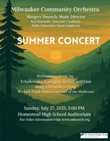 Milwaukee Community Orchestra Summer Concert