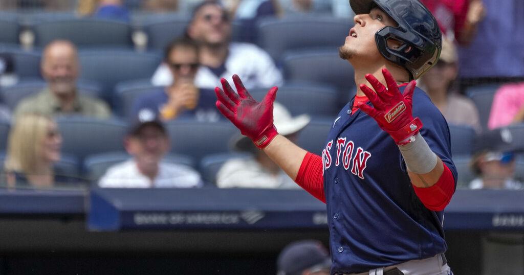 Urias, first Red Sox player to hit grand slams on consecutive pitches, leads Boston over Yankees | Sports