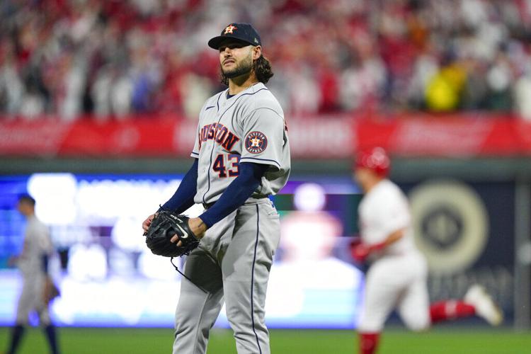 Harper, Phillies tie World Series mark with 5 HR, top Astros - WTOP News