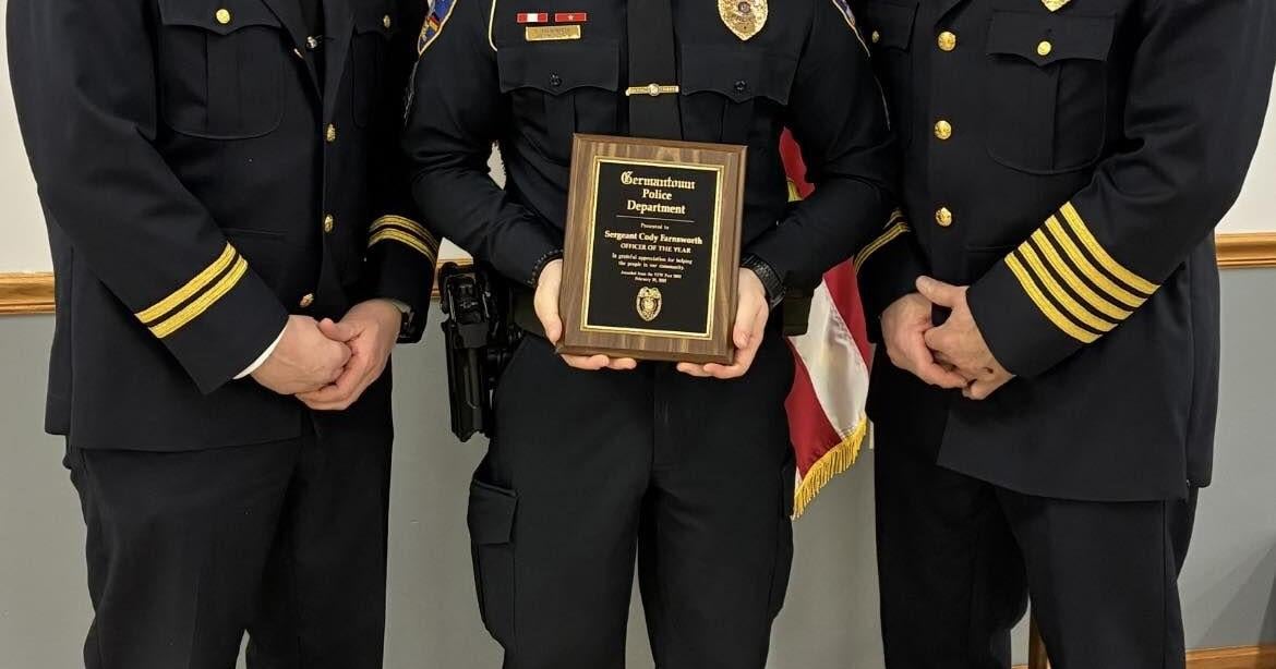 Germantown VFW awards police officer and firefighter/EMT of the year honors