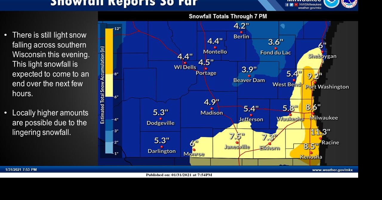 Wisconsin recording snow depth totals not seen in 10 years | News ...