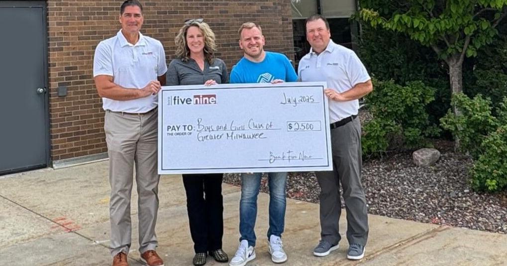 Bank Five Nine donates $2,500 to Boys & Girls Club