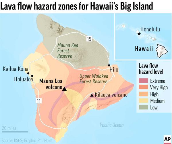 Hawaii Volcano-Lava Hazard Zones