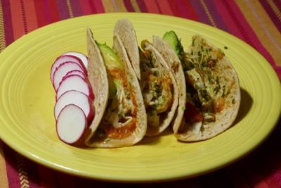 Cilantro and cumin shrimp tacos inspired by Coyo Taco recipe - 01