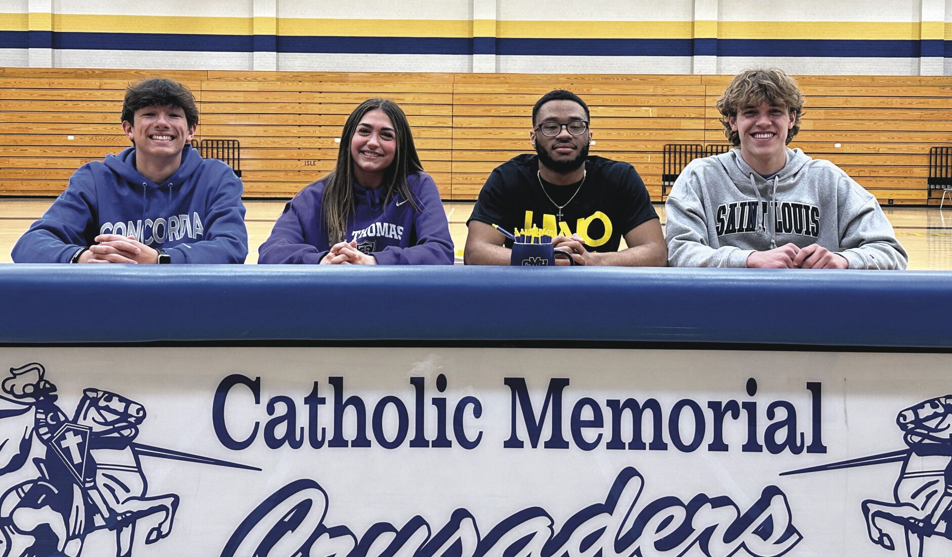 Four CMH student-athletes sign letters of intent to play collegiately