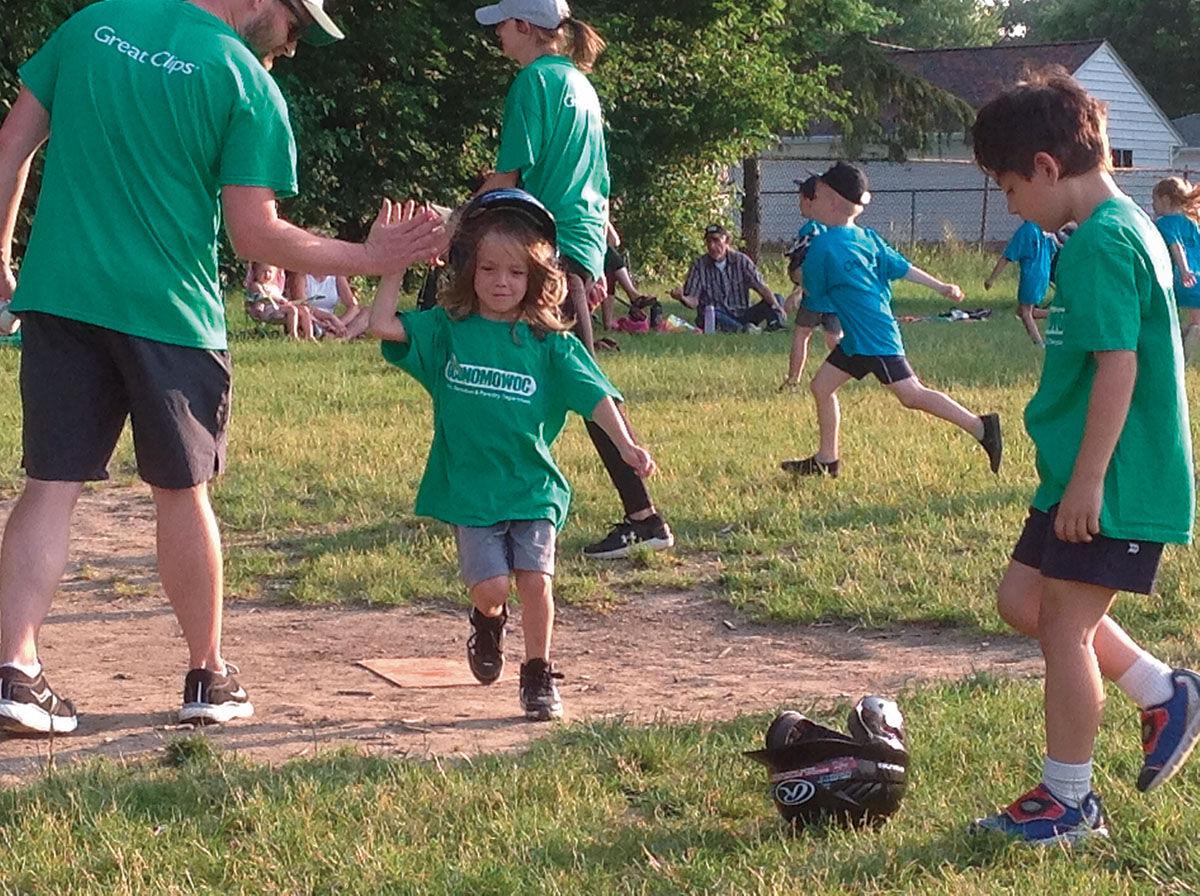 Tee ball teams hit the diamond at Park Lawn Elementary