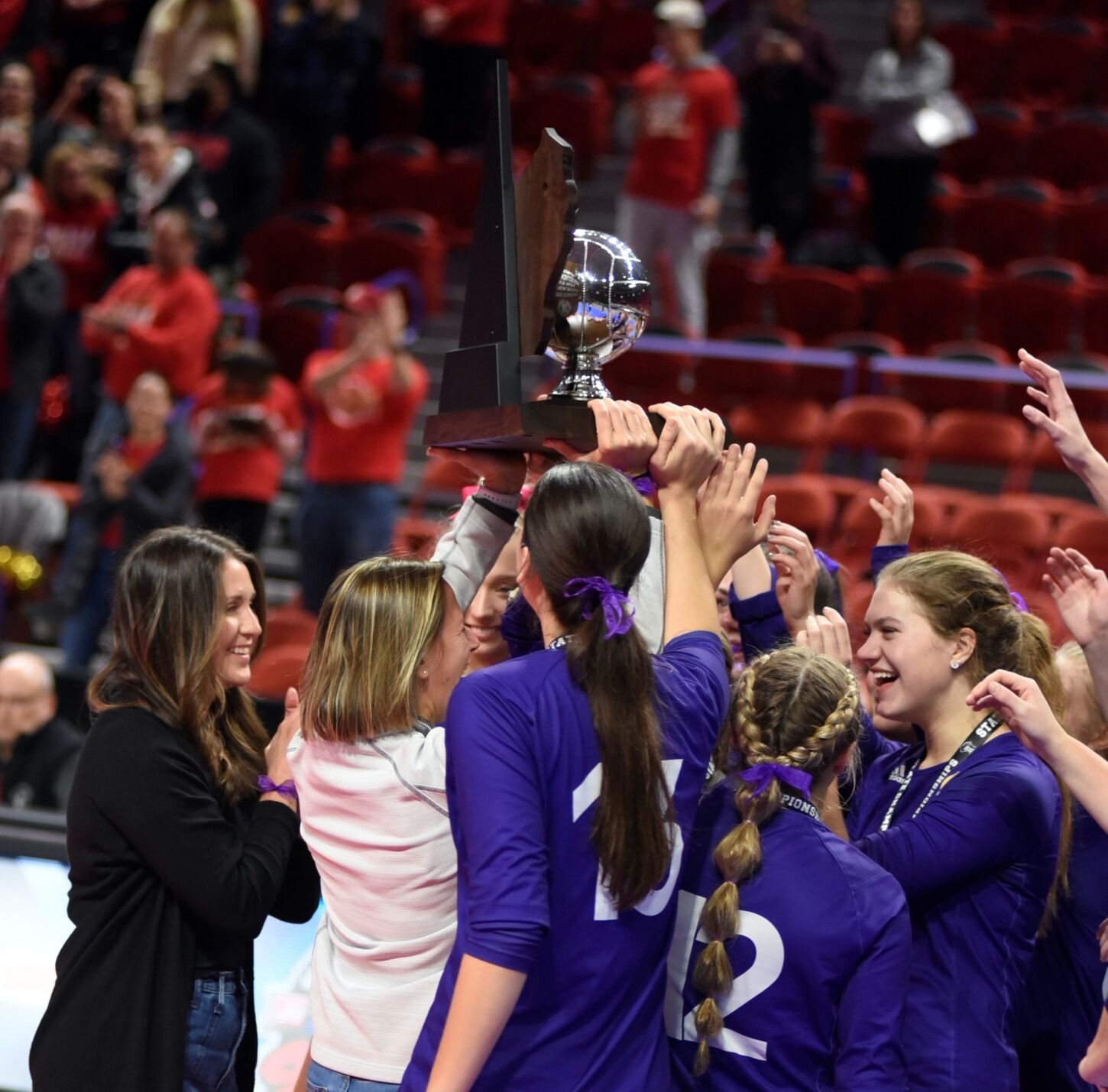 Girls D-1 state volleyball championship sequel mirrors original