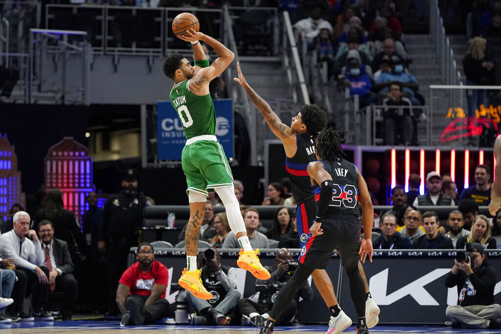 Tatum Scores Season-high 43, Celtics Beat Pistons 117-108 | Sports ...