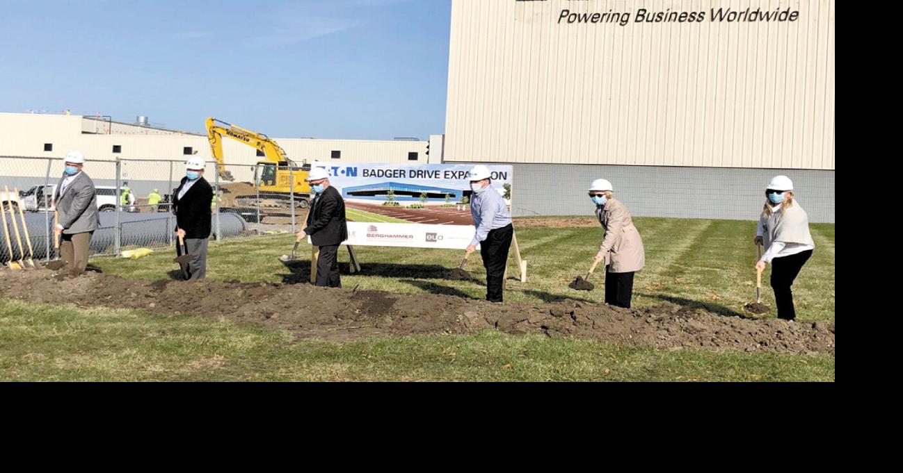 Local officials celebrate start of work on Eaton’s new addition ...