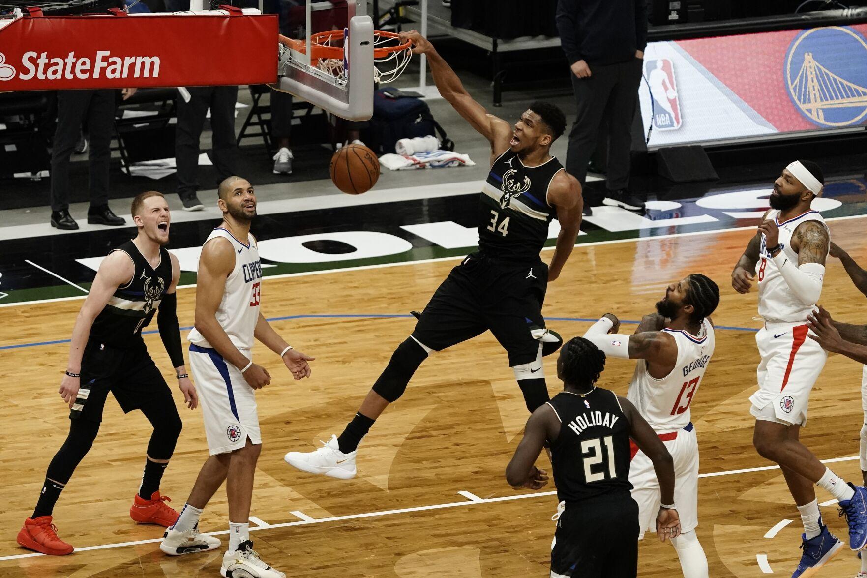 NBA: Giannis Antetokounmpo hits milestone as Milwaukee Bucks beat