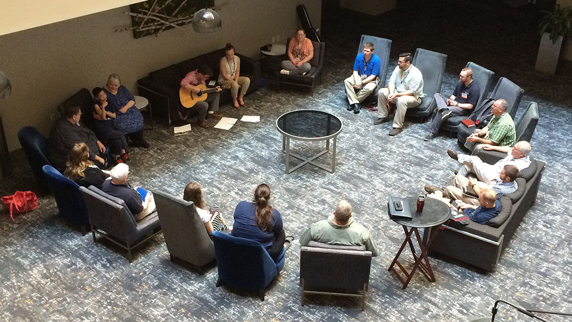 Impromptu Hotel Lobby Worship at SBC
