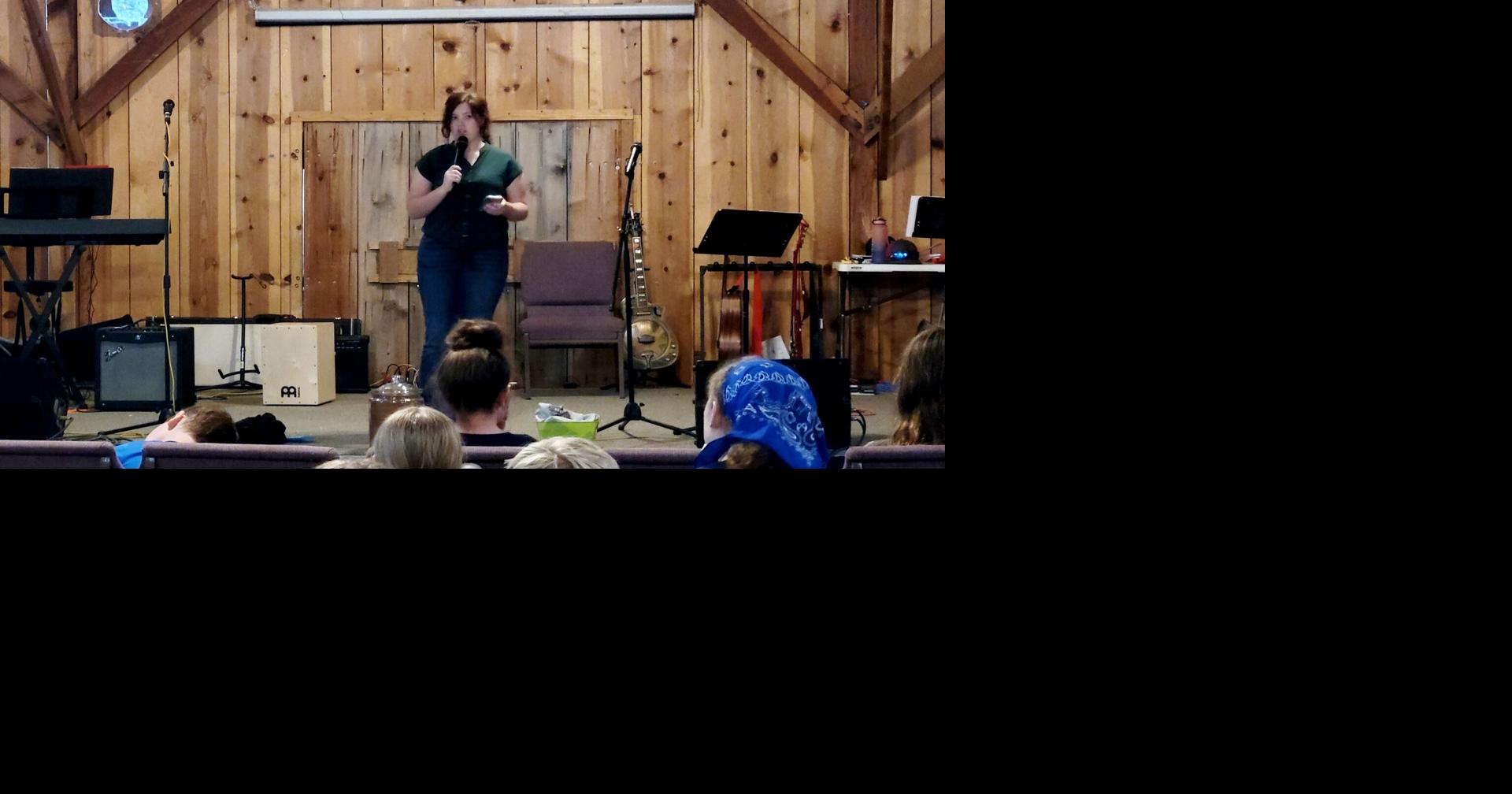Jocelyn Naranjo Speaks Before Campers at Children's Mission Camp, Inlow ...