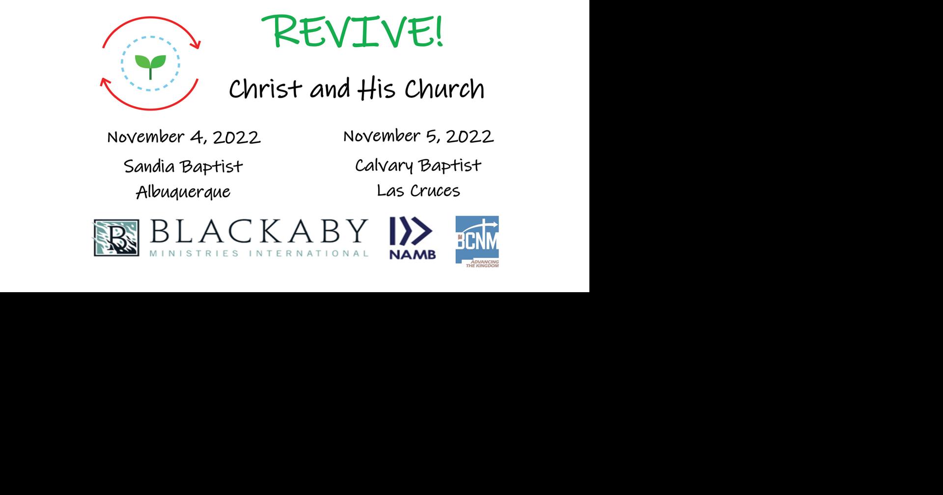 Revive Conference Offered in November BCNM News