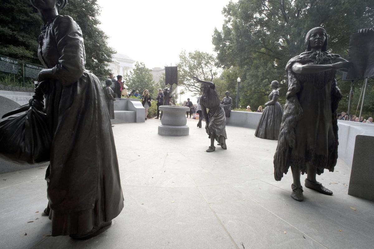 'A monumental day' Seven statues unveiled at Virginia Women's Monument