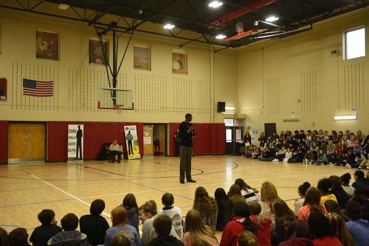 The tallest man in America visits Pittsylvania County Schools for  anti-bullying campaign