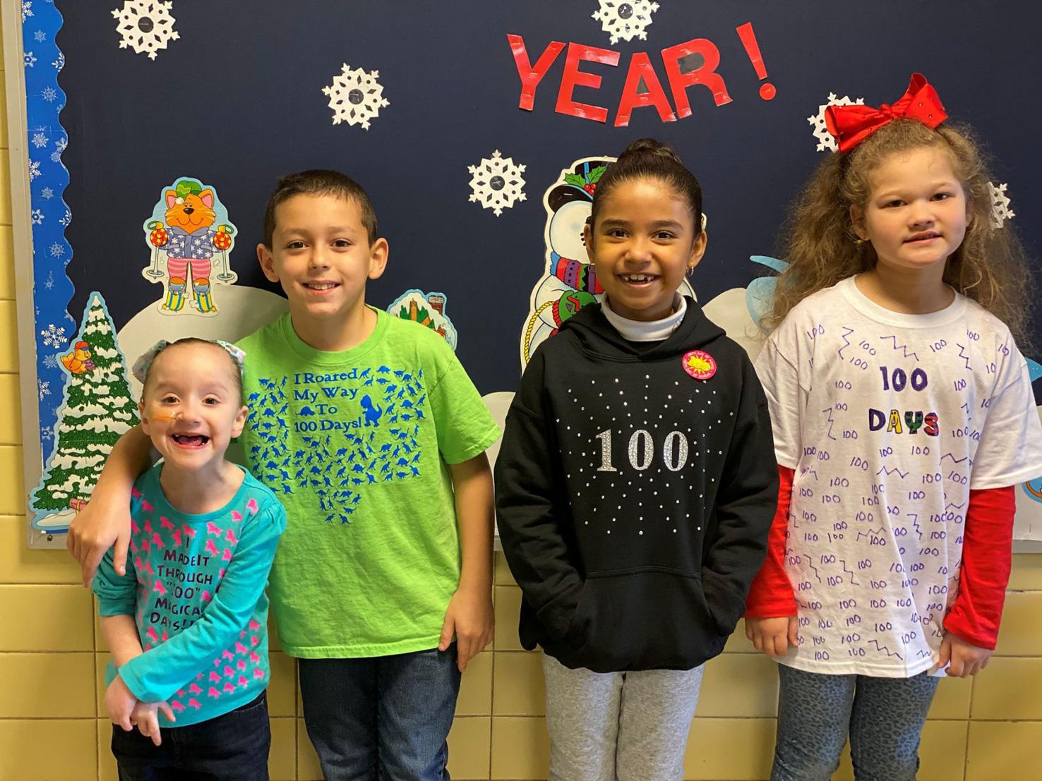 Southside Elementary School students reach the 100day mark Faces