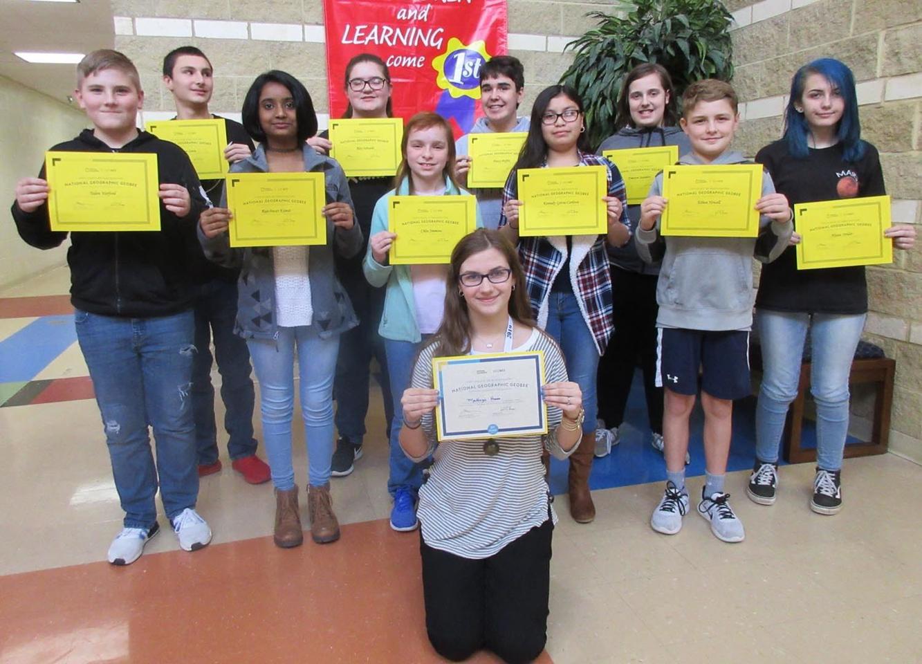 Photos Middle schools participate in National Geographic Society