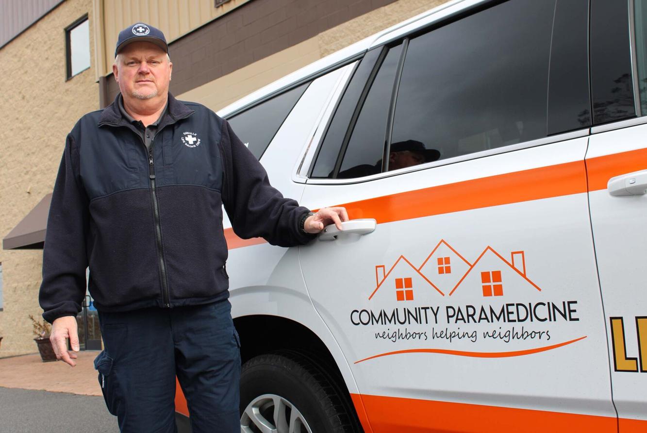 Keith Carroll with Danville Life Saving Crew honored