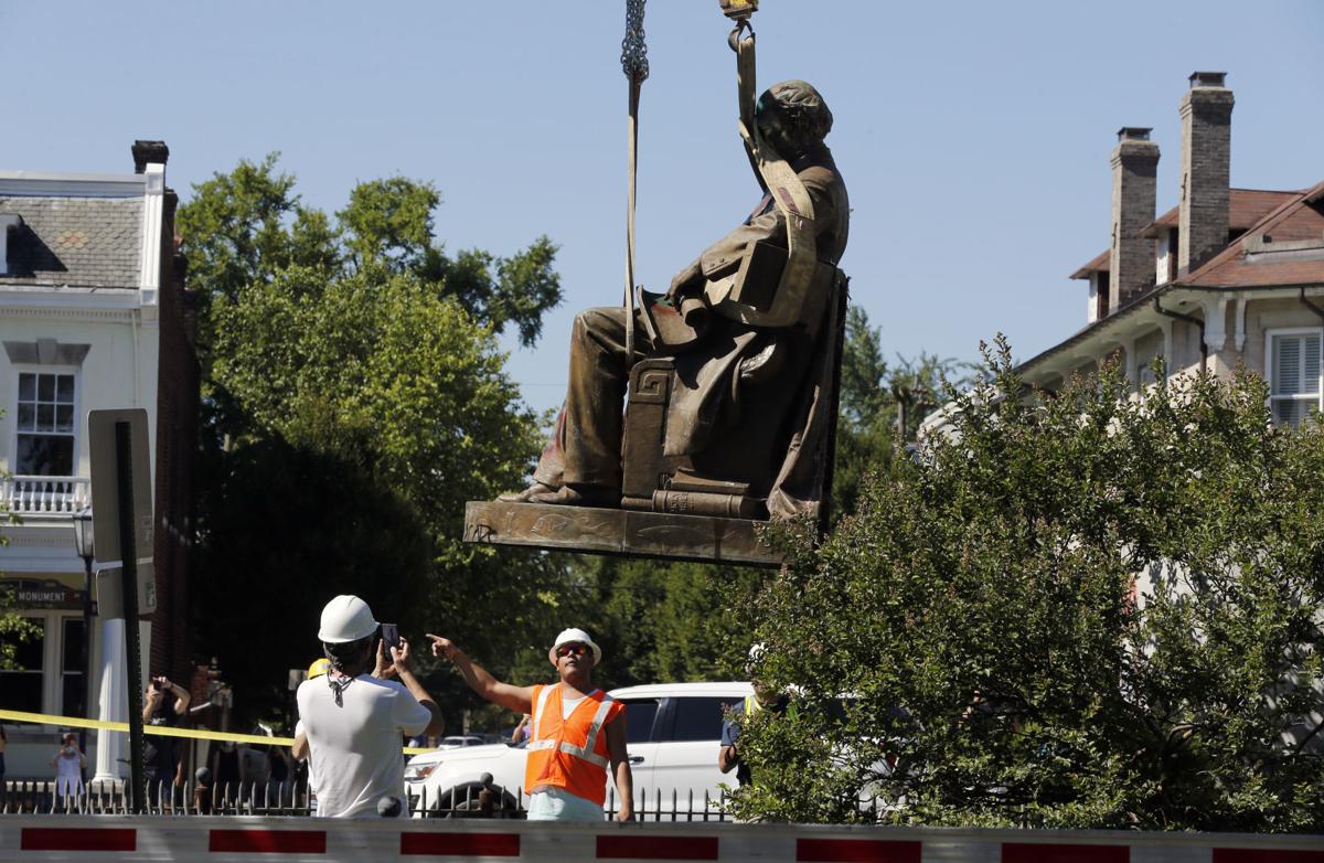 WATCH NOW Three more pieces of Confederate iconography come down in