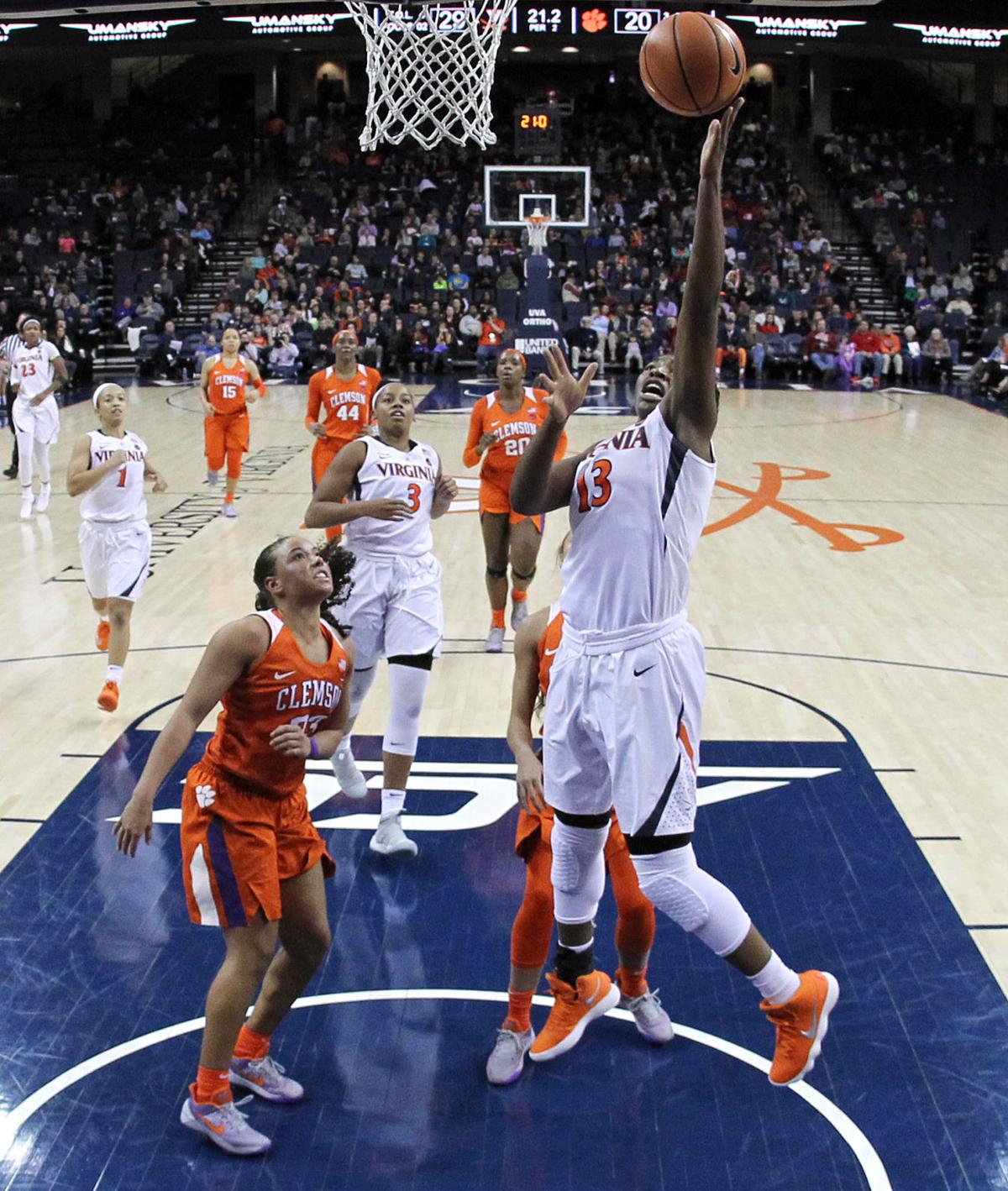 Uva Women Roll Past Clemson For Seventh Straight Win College