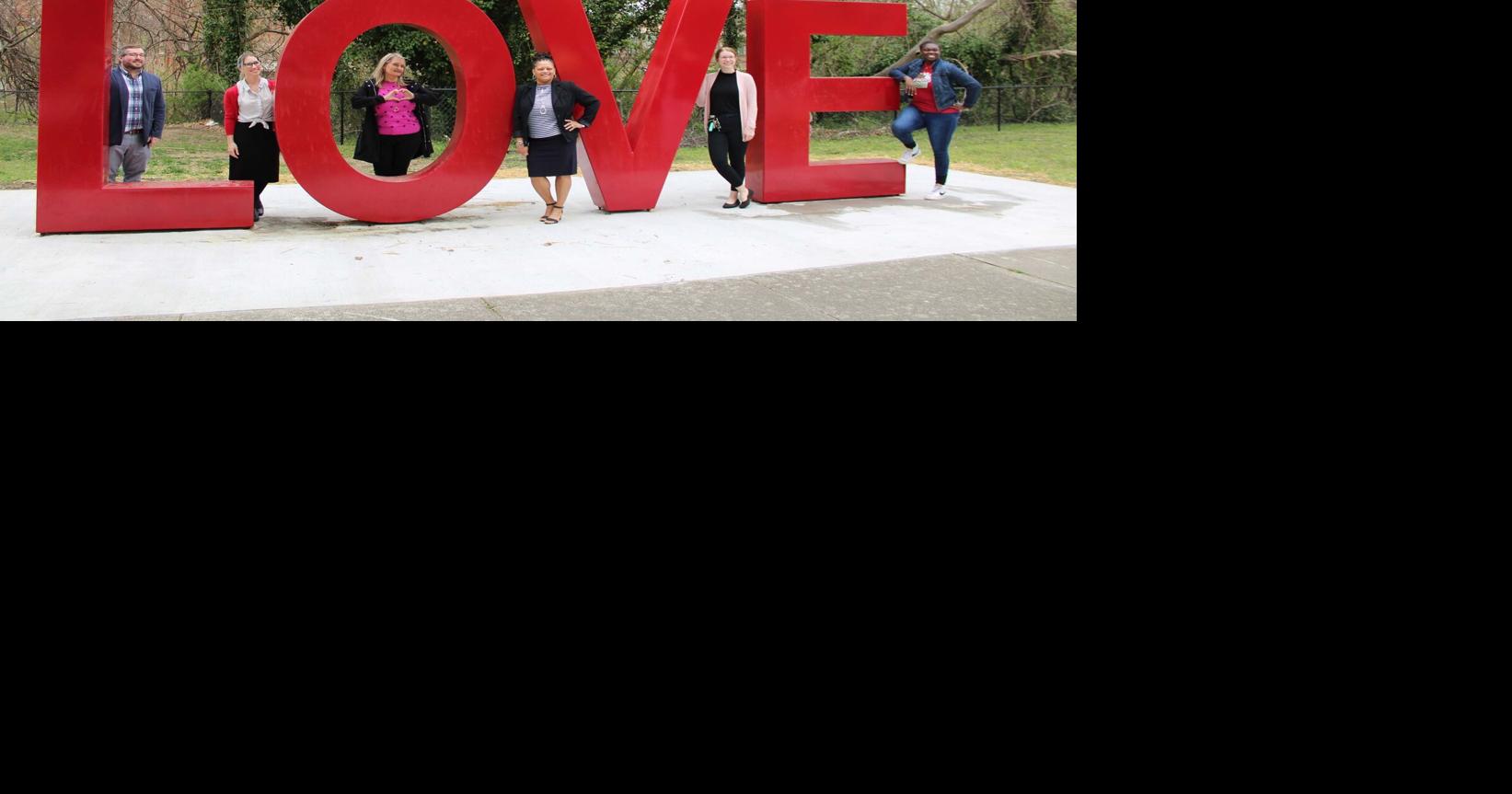 Love sign unveiled in downtown Danville