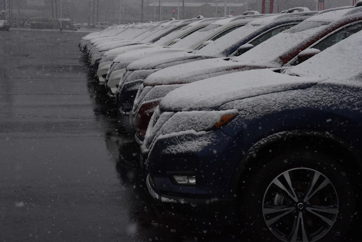After Quick Coating Of Snow Leaves Wet Roads Refreezing Overnight