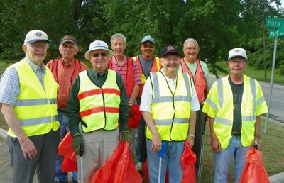 Danville Kiwanis Club members clean up