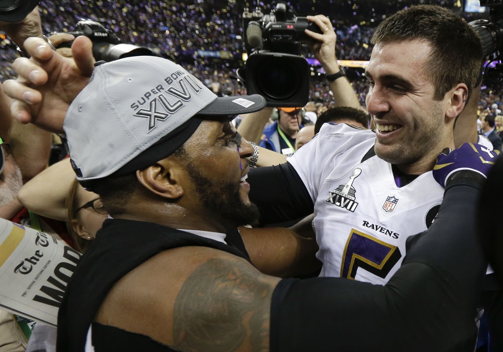 Joe flacco super bowl jersey on sale