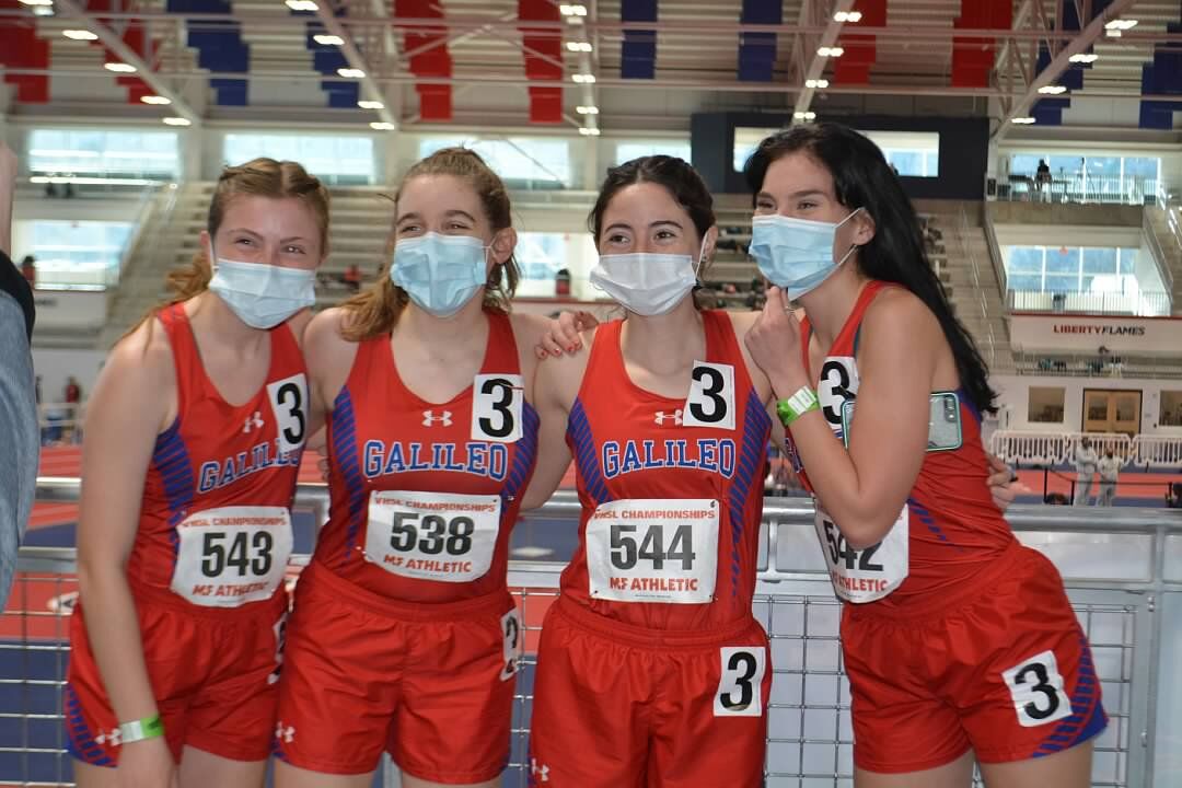 After state wins, Galileo track and field team escorted through