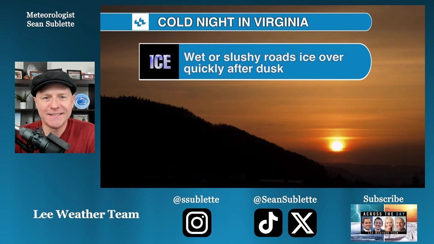 Coldest air of the winter so far, how cold in Virginia?