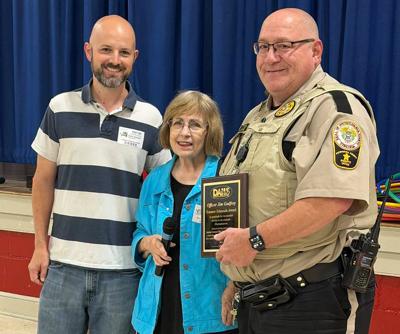 Jim Godfrey presented Emmett Edmonds Officer of the Year Award