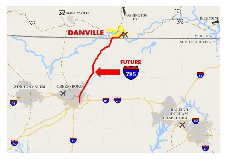 ‘Future I785 Corridor’ signs return to Danville as ‘a symbol of a promise’