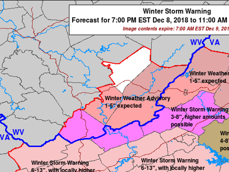 Region Braces For Snow Pittsylvania County Declares State Of