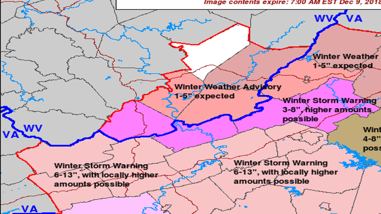 Region Braces For Snow Pittsylvania County Declares State Of