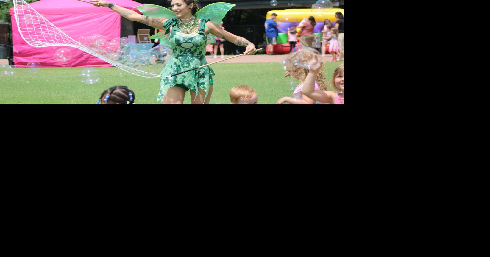 Dancing fairy delights kids at mystical event