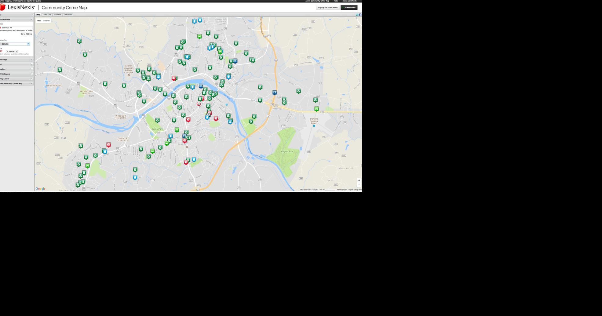 Danville upgrades web map of crime